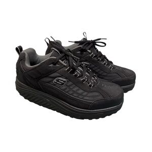 Skechers Men's Black Leather Shape Ups Size 10.5